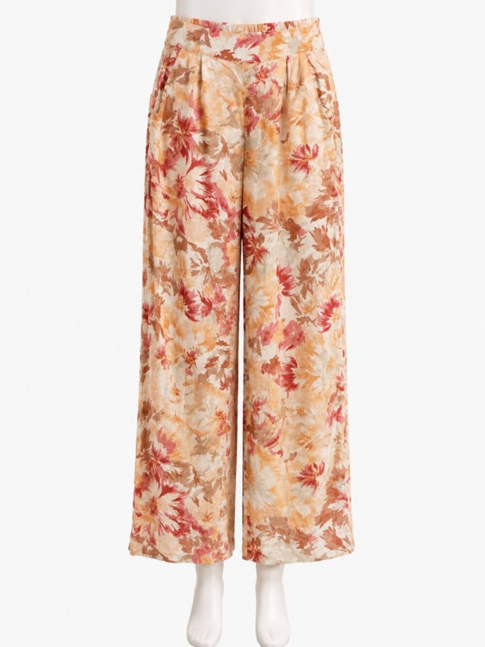 💖 2/40 Abercrombie & Fitch Floral Linen Wide Leg Pants XS